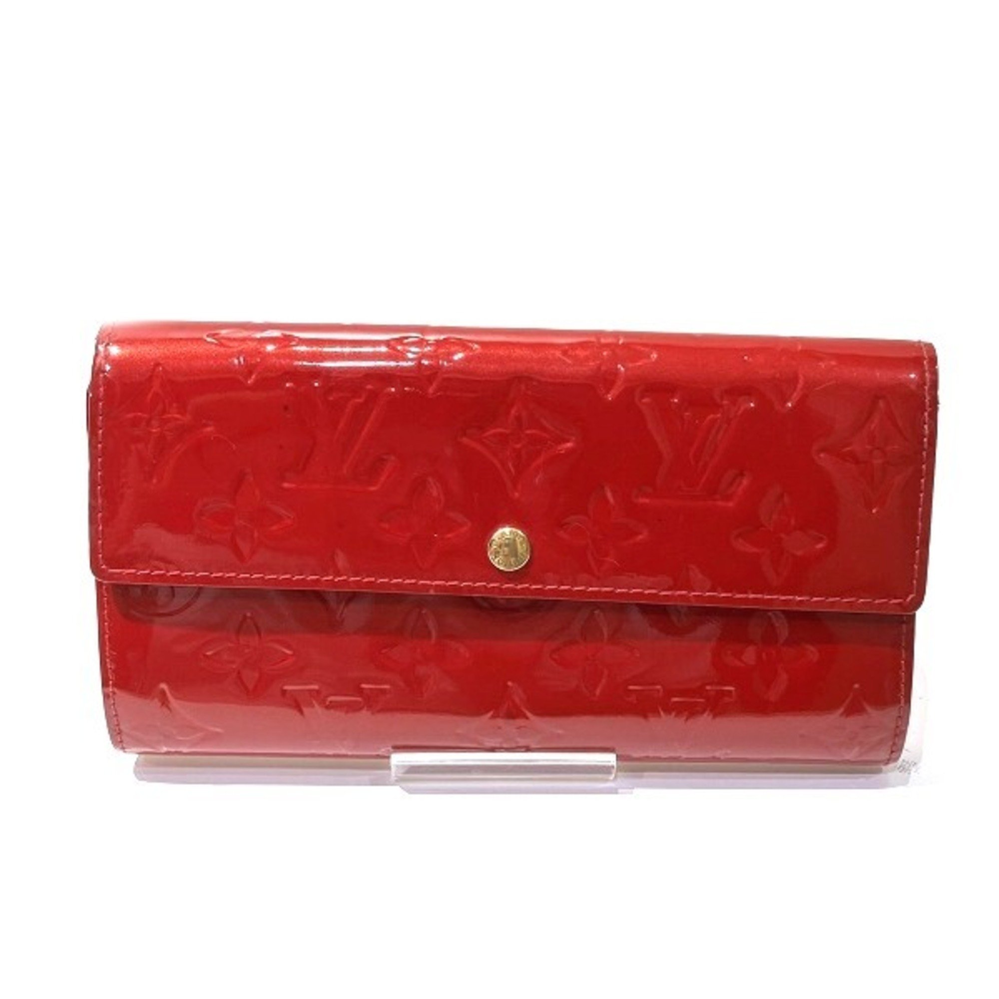 Louis Vuitton Monogram Vernis Portefeuille Sarah M93530 Long Wallet Bi-fold for Women