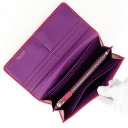 BVLGARI Long Wallet Clip Calf Pink Flap Bvlgari Women's