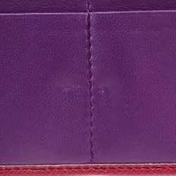 BVLGARI Long Wallet Clip Calf Pink Flap Bvlgari Women's