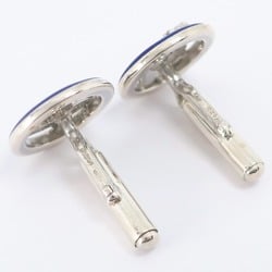 Gucci Cufflinks Silver 925 x Enamel Navy Men's