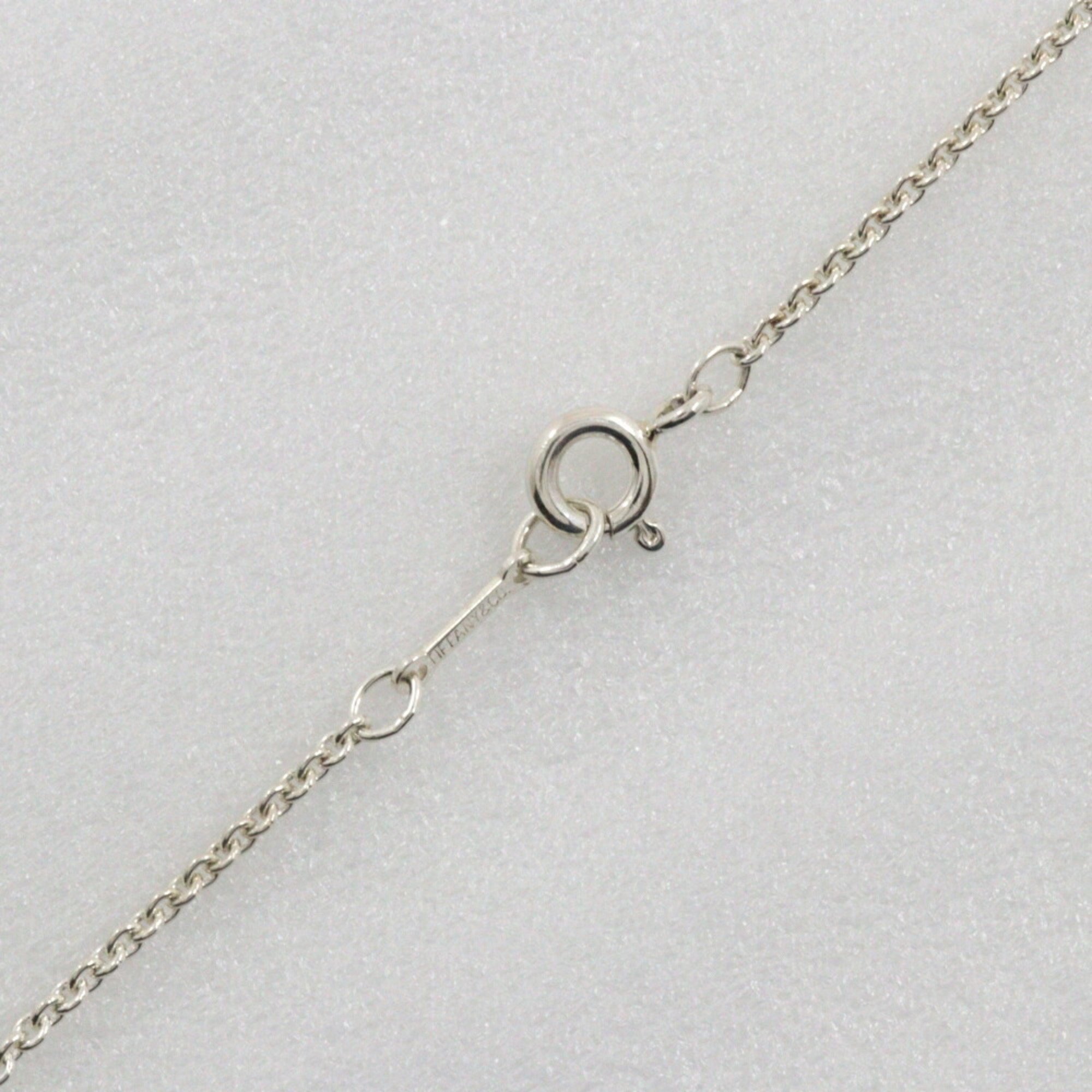 Tiffany TIFFANY&Co. Heart Necklace Elsa Peretti Silver 925 Approx. 5.6g Open heart Ladies