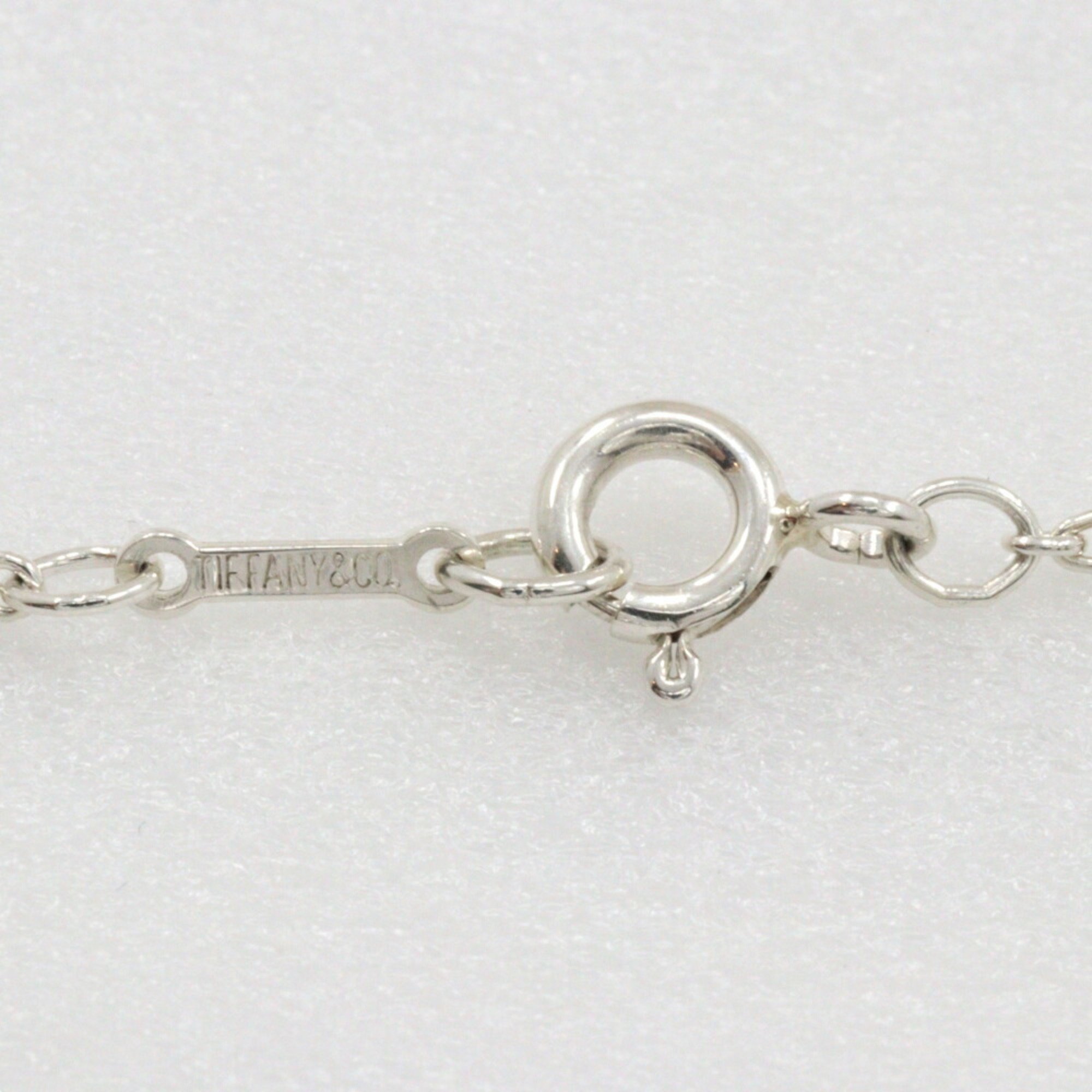 Tiffany TIFFANY&Co. Heart Necklace Elsa Peretti Silver 925 Approx. 5.6g Open heart Ladies