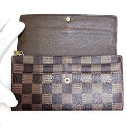 Louis Vuitton Damier Portefeuille Sarah N61734 Long Wallet Bi-fold Men's Women's