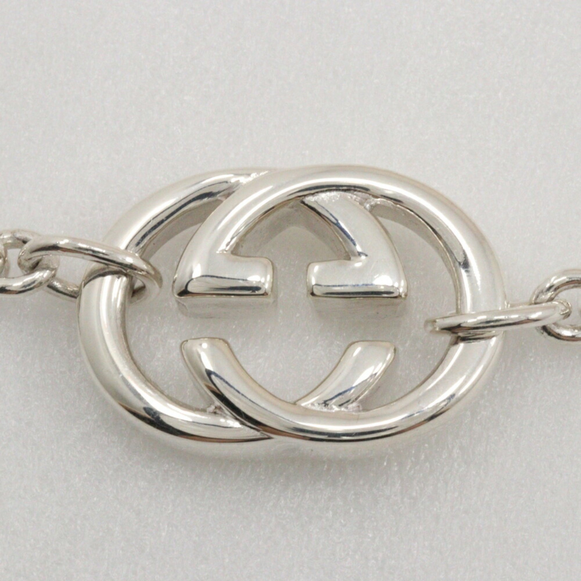 Gucci Interlocking G Necklace Silver 925 Approx. 29.2g Unisex I213023213