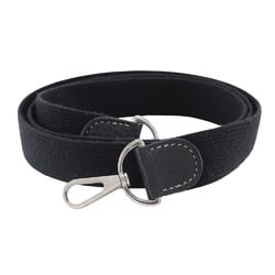 Hermes HERMES Shoulder Strap Canvas Black/Unisex