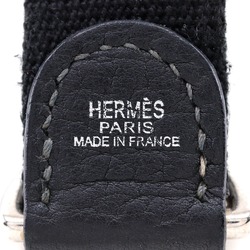 Hermes HERMES Shoulder Strap Canvas Black/Unisex