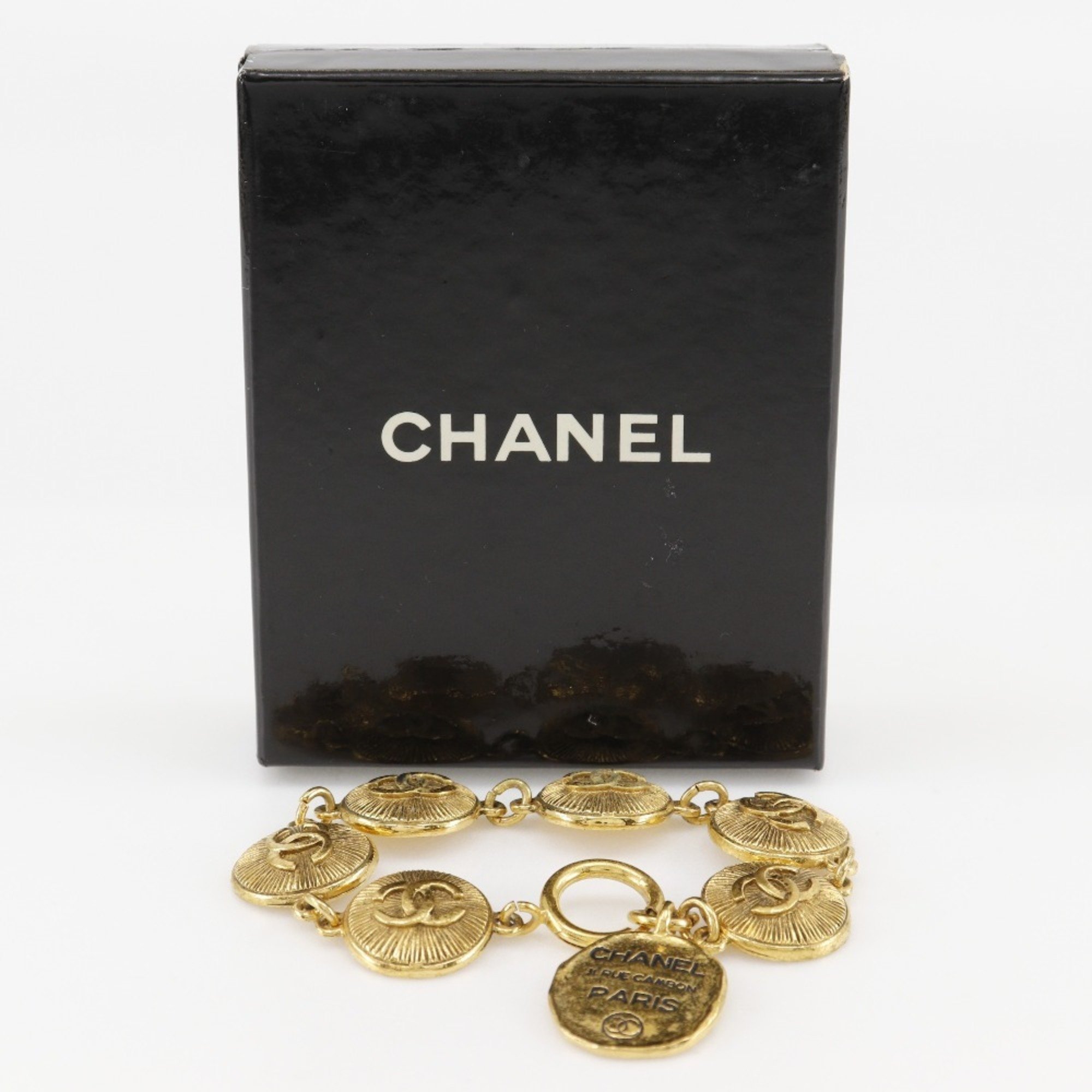 Chanel CHANEL Coco Mark Bracelet 31 RUE CAMBON Gold Plated Approx. 40g COCO Women's