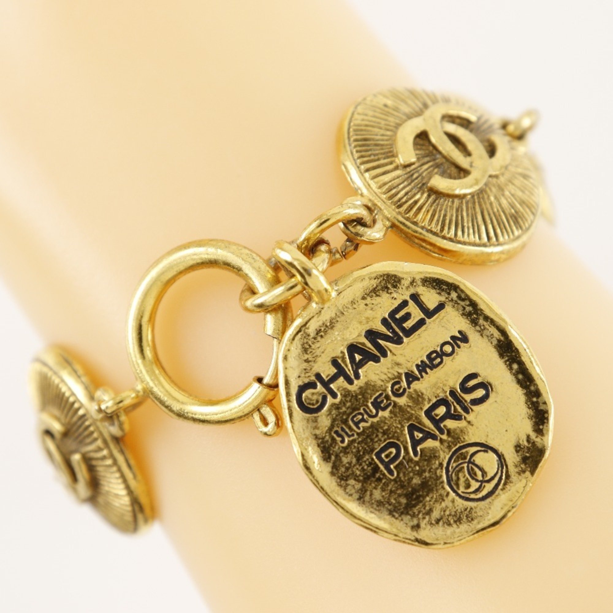 Chanel CHANEL Coco Mark Bracelet 31 RUE CAMBON Gold Plated Approx. 40g COCO Women's