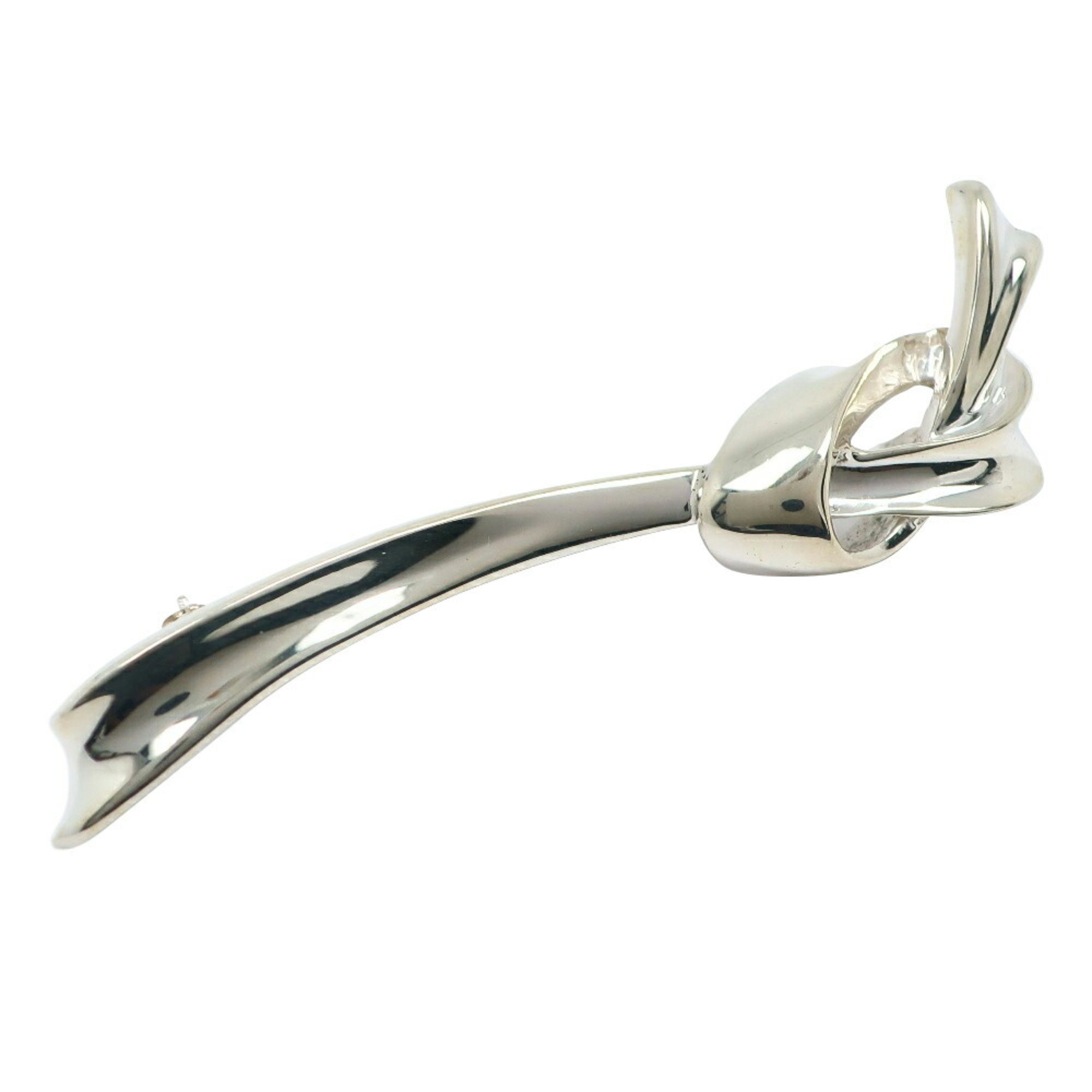 Tiffany TIFFANY&Co. Ribbon knot brooch Silver 925 Approx. 9.4g Ladies