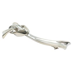 Tiffany TIFFANY&Co. Ribbon knot brooch Silver 925 Approx. 9.4g Ladies