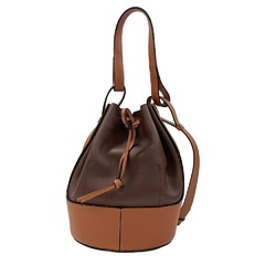 LOEWE Balloon Bag Shoulder Brown Women's