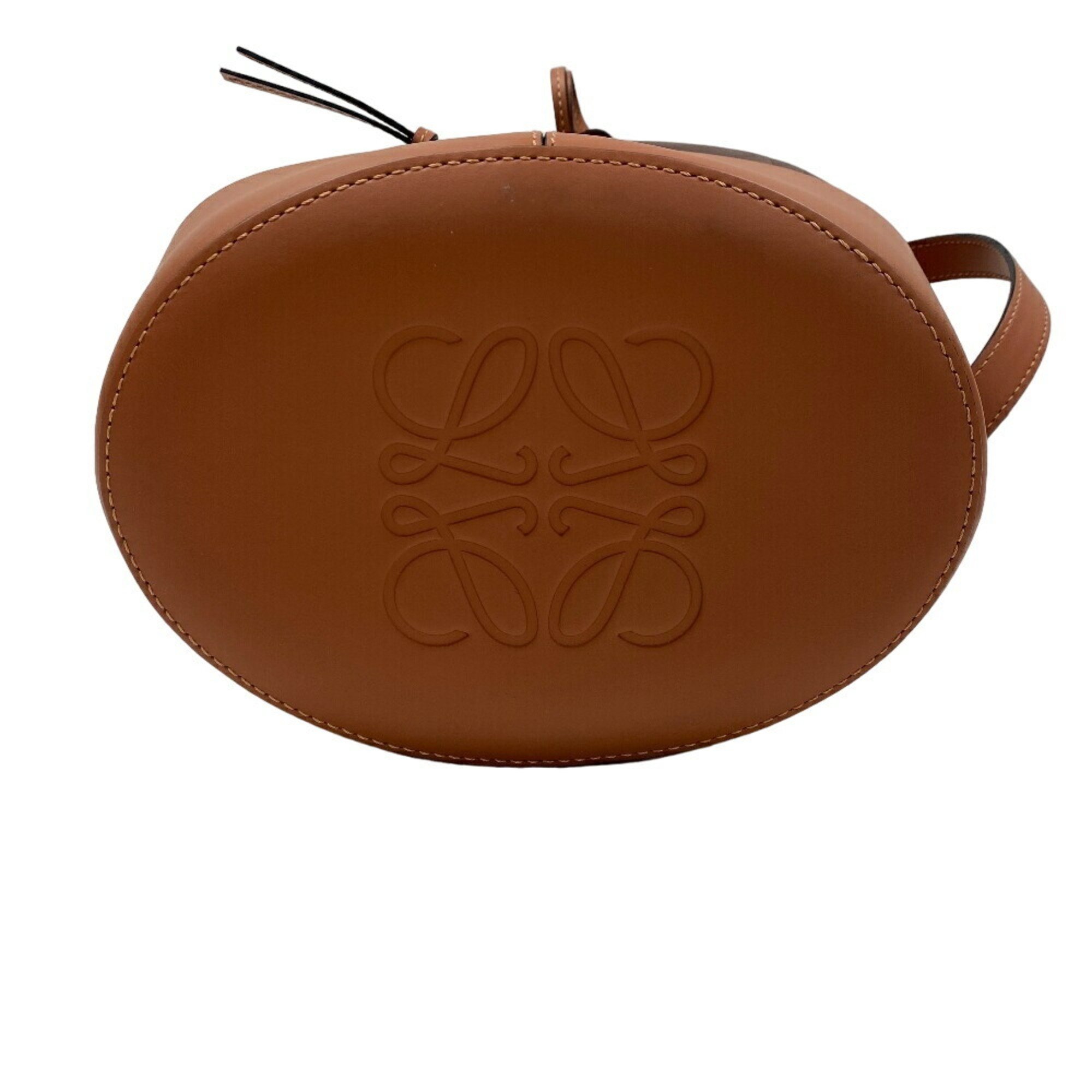 LOEWE Balloon Bag Shoulder Brown Women's