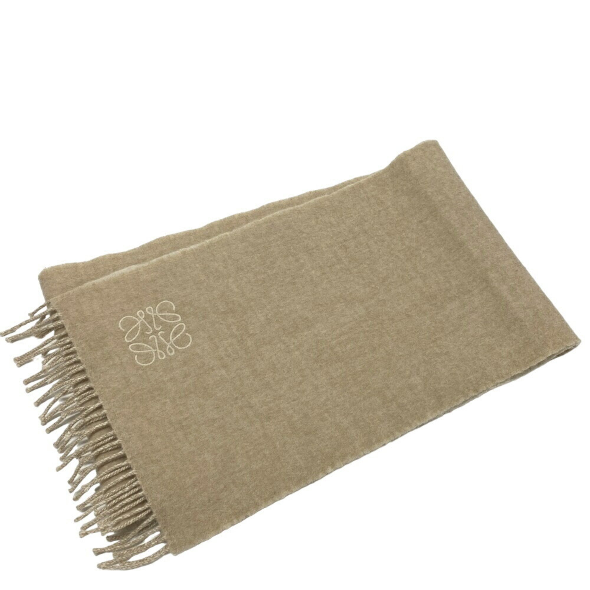 LOEWE Anagram Scarf Beige Women's