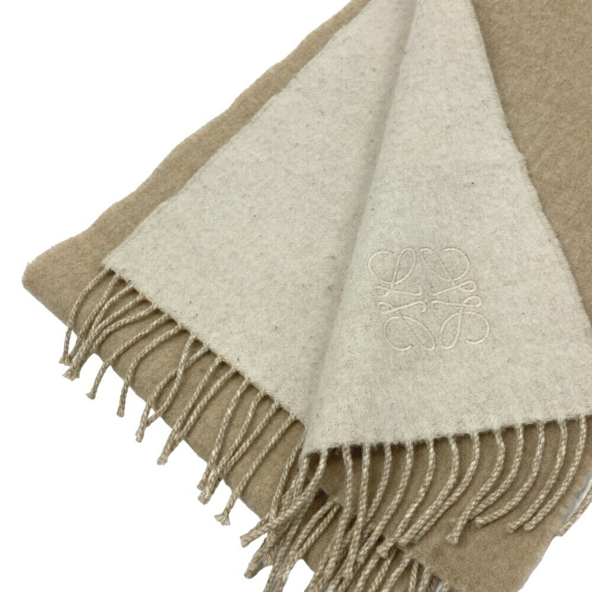 LOEWE Anagram Scarf Beige Women's