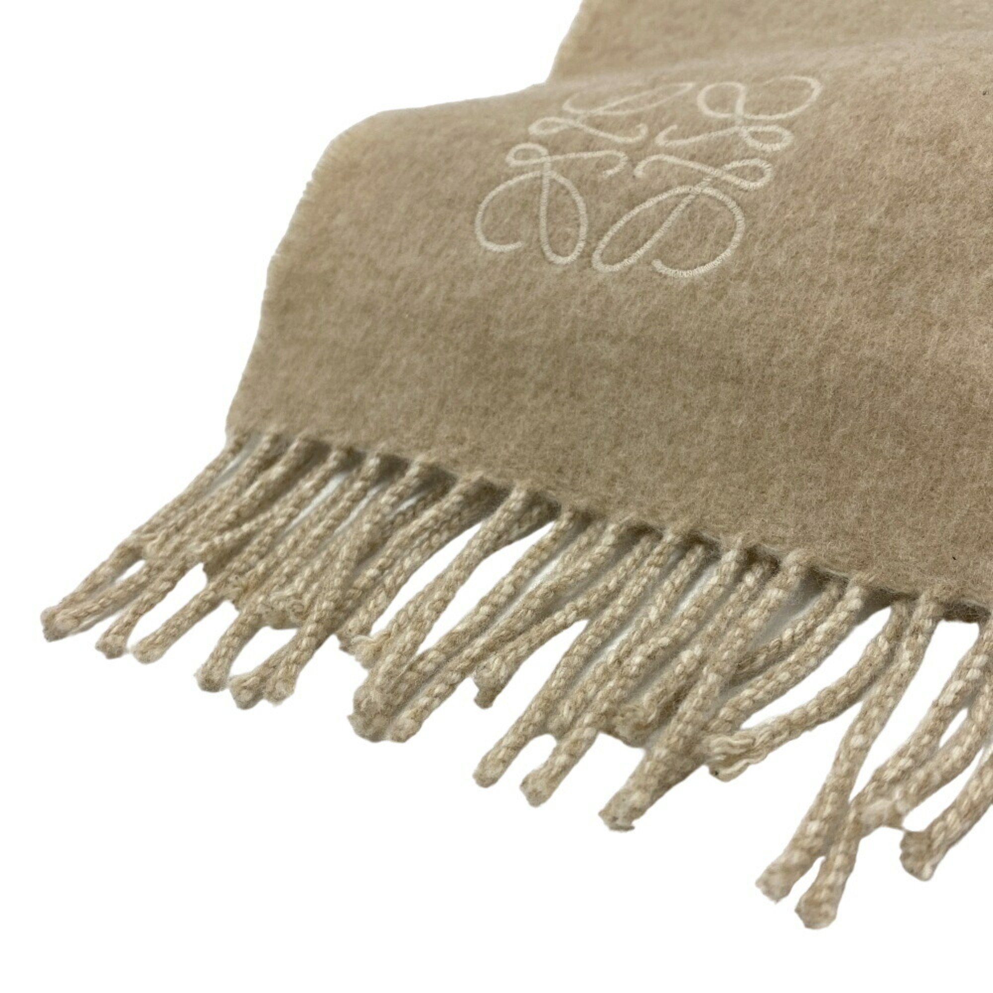 LOEWE Anagram Scarf Beige Women's