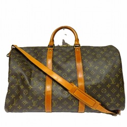 Louis Vuitton Monogram Keepall 50 Bandouliere M41416 Bag Boston bag for men and women