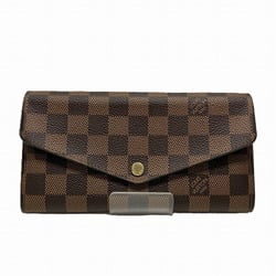 Louis Vuitton Damier Portefeuille Sarah N63209 Long Wallet for Men and Women