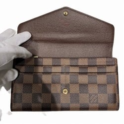 Louis Vuitton Damier Portefeuille Sarah N63209 Long Wallet for Men and Women