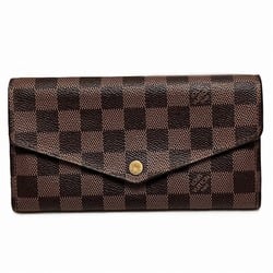 Louis Vuitton Damier Portefeuille Sarah N63209 Long Wallet Bi-fold Men's Women's