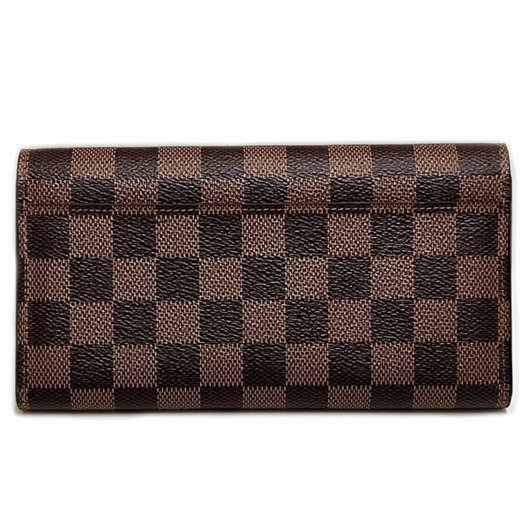 Louis Vuitton Damier Portefeuille Sarah N63209 Long Wallet Bi-fold Men's Women's