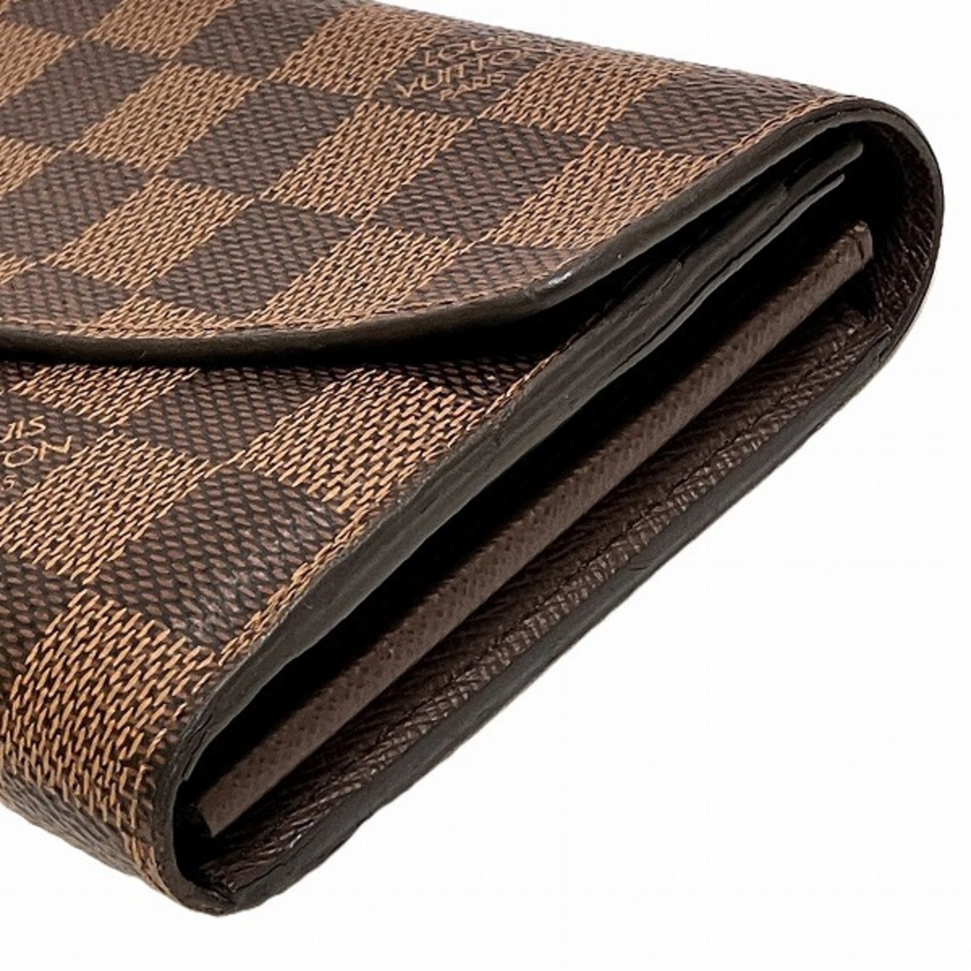 Louis Vuitton Damier Portefeuille Sarah N63209 Long Wallet Bi-fold Men's Women's