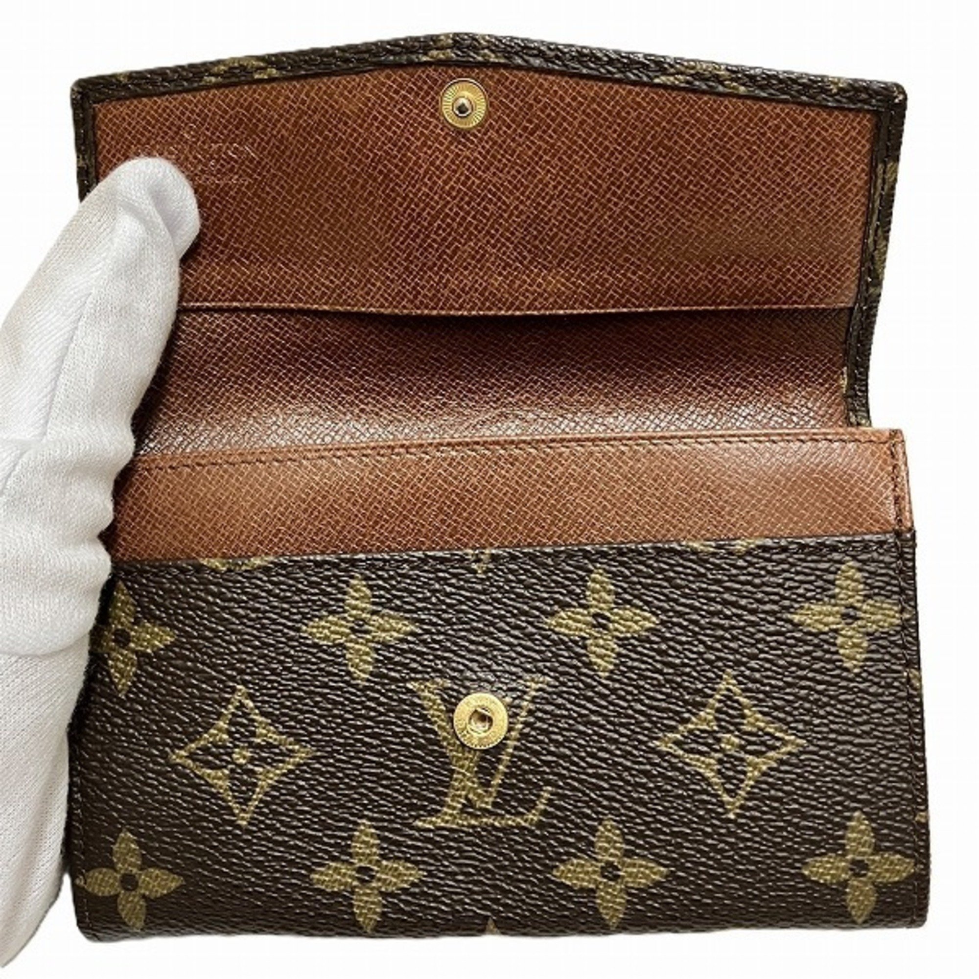 Louis Vuitton Monogram Wallet Bi-fold Men's Women's