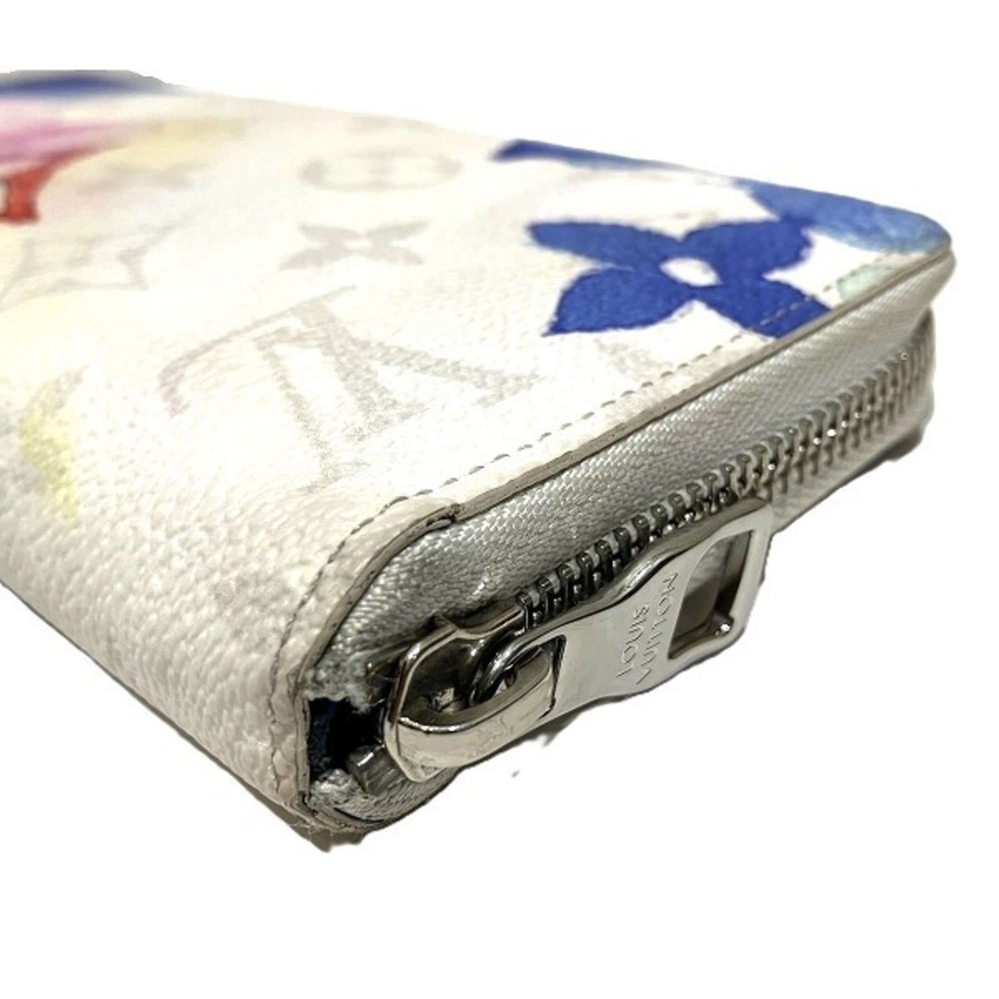 Louis Vuitton Monogram Watercolor Zippy Wallet Vertical M80499 Long for Men and Women