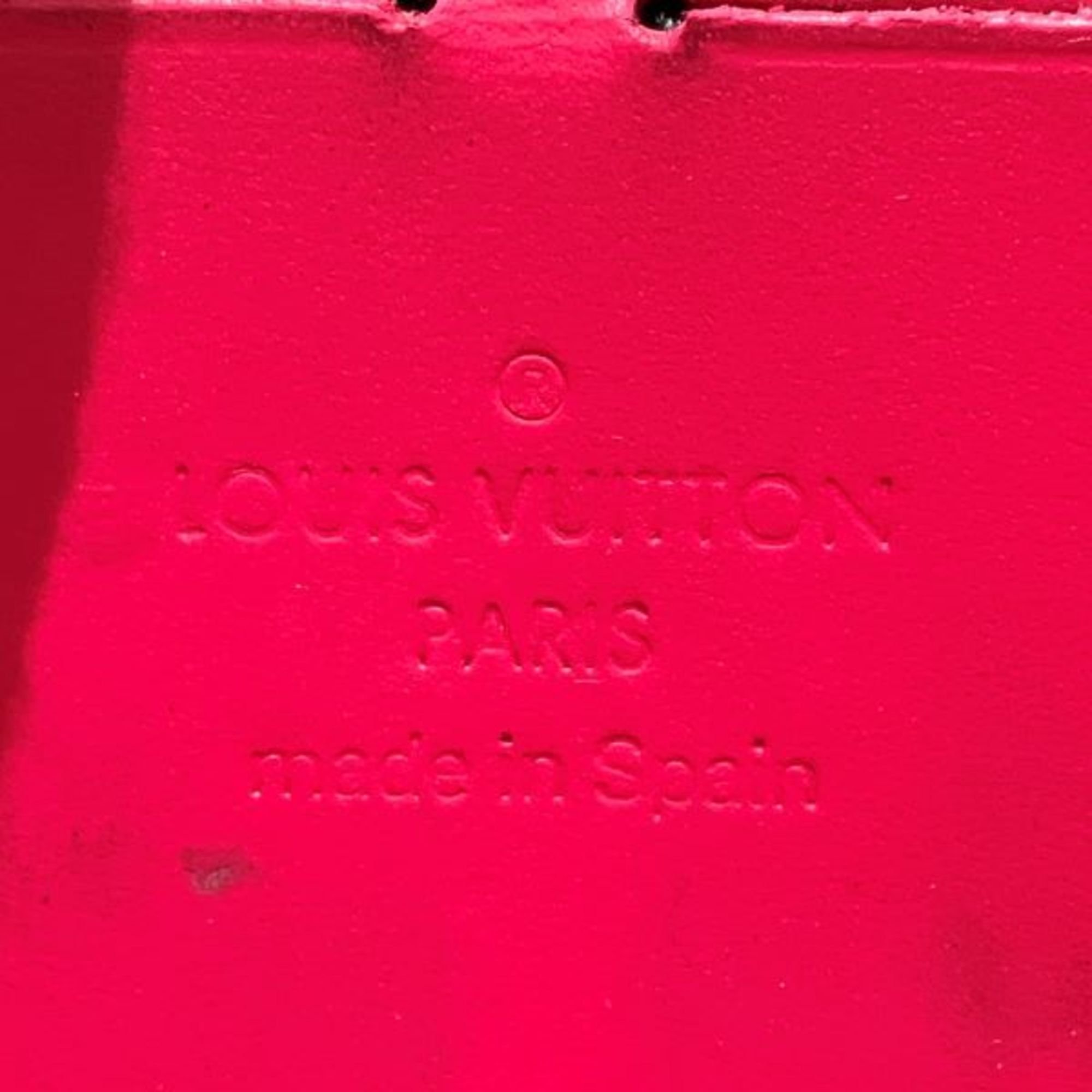 Louis Vuitton Monogram Vernis M91732 Zippy Wallet Rouge Grenadine Long for Women