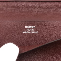 HERMES MC2 Fleming Long Wallet Brown Unisex