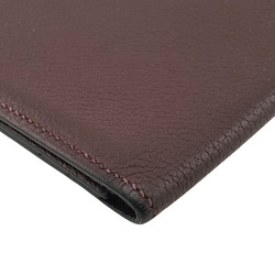 HERMES MC2 Fleming Long Wallet Brown Unisex