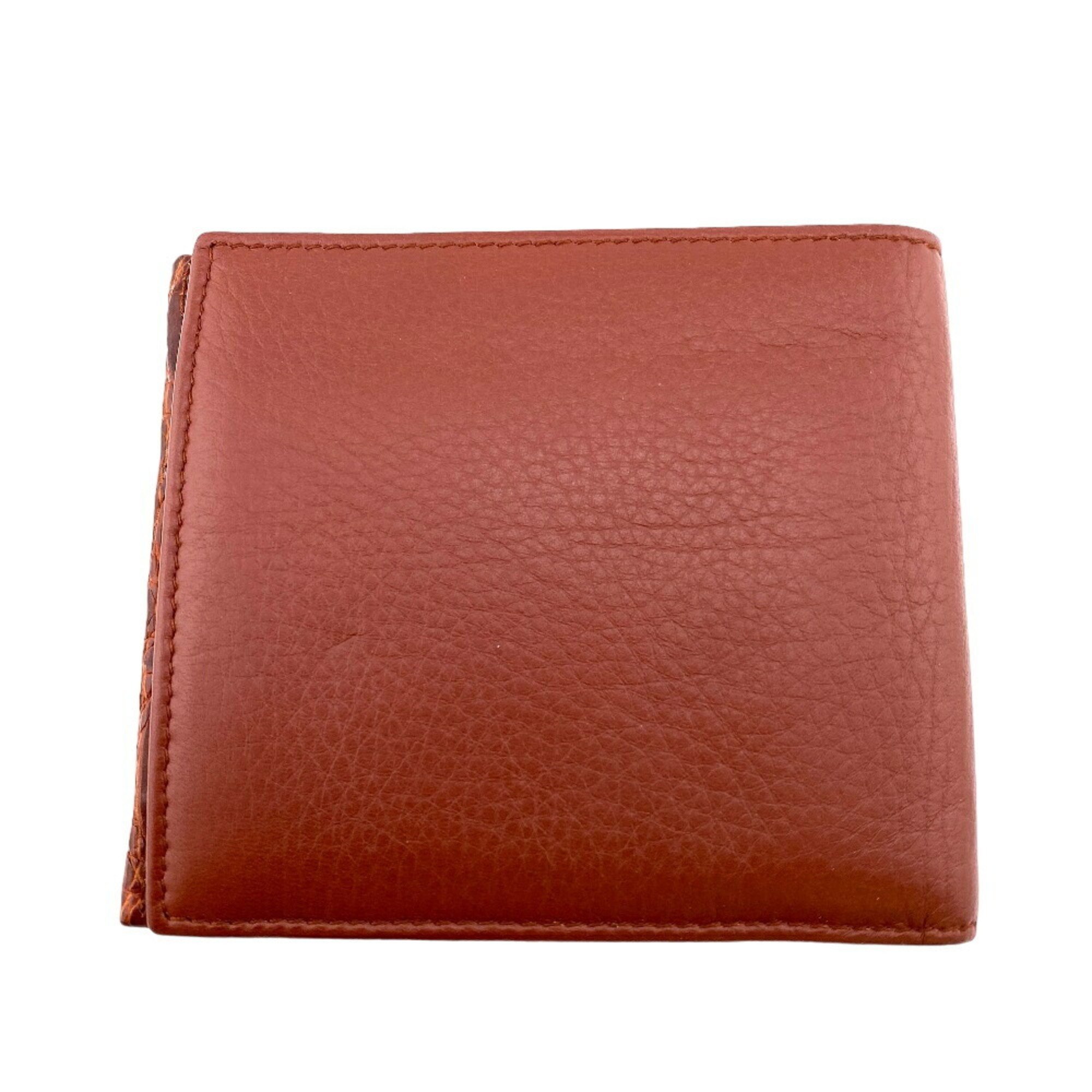 GUCCI 124559 Bamboo Bi-fold Wallet Red Men's