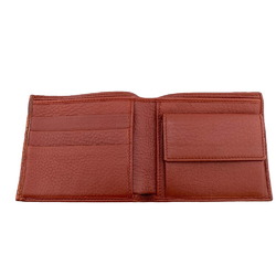 GUCCI 124559 Bamboo Bi-fold Wallet Red Men's