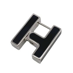 HERMES H Single Earring, Black, Unisex