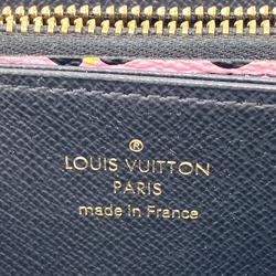 LOUIS VUITTON M80683 Wild at Heart Round Monogram Long Wallet Black Women's