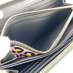 LOUIS VUITTON M80683 Wild at Heart Round Monogram Long Wallet Black Women's