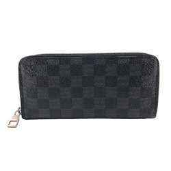 LOUIS VUITTON N63095 Zippy Wallet Round Vertical Long Black Men's