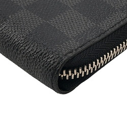 LOUIS VUITTON N63095 Zippy Wallet Round Vertical Long Black Men's