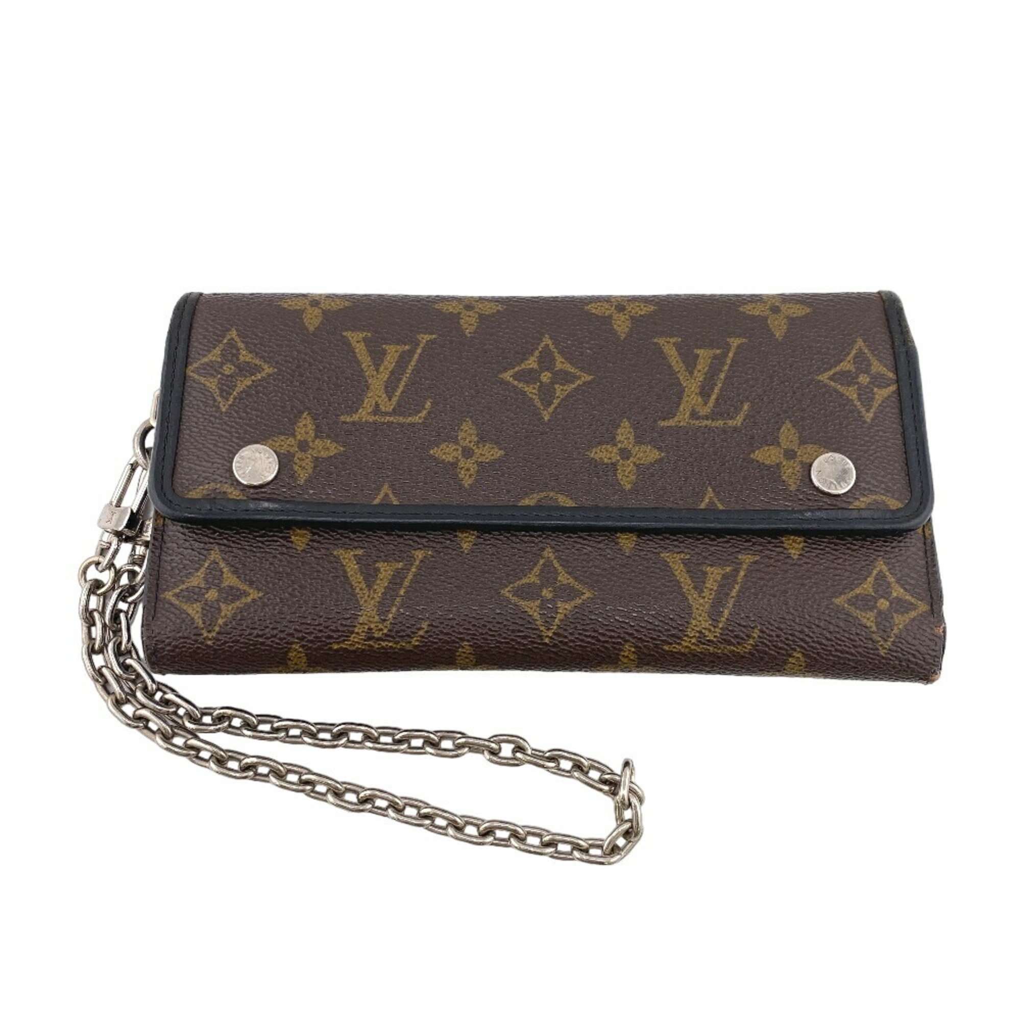 LOUIS VUITTON M60168 Portefeuilleron Monogram Macassar Long Wallet Brown Men's