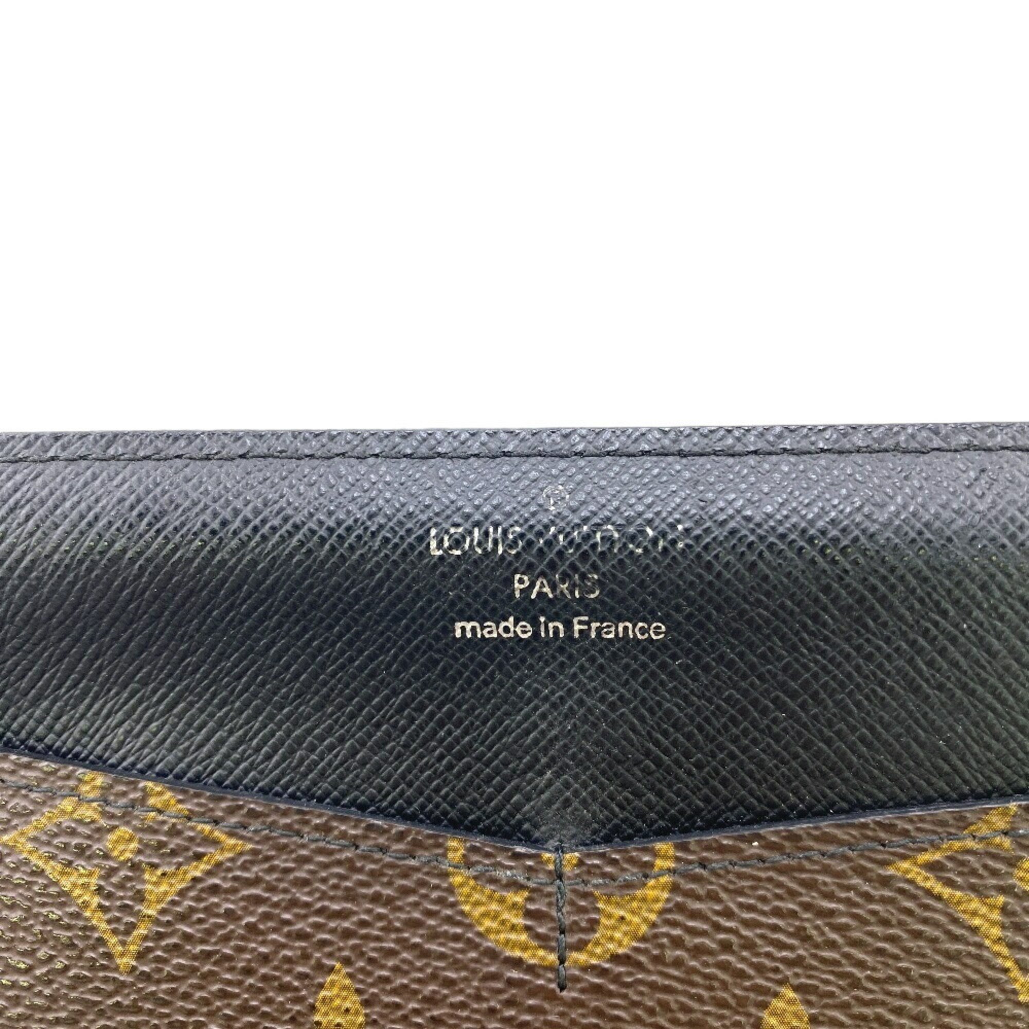 LOUIS VUITTON M60168 Portefeuilleron Monogram Macassar Long Wallet Brown Men's