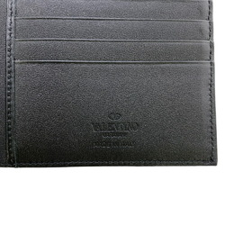 Valentino Garavani V Money Clip Bi-fold Wallet Black Men's