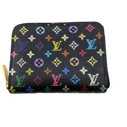 LOUIS VUITTON M93740 Zipper Coin Purse Round Monogram Multicolor Case Women's