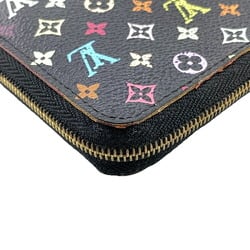 LOUIS VUITTON M93740 Zipper Coin Purse Round Monogram Multicolor Case Women's