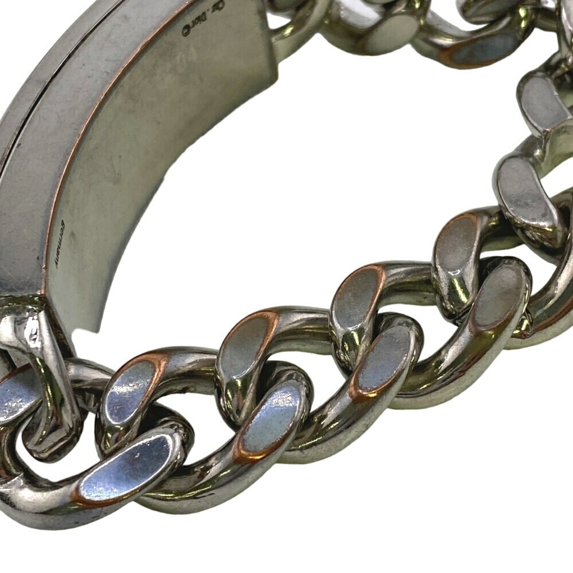 Christian Dior Chain Bracelet Silver Unisex