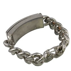 Christian Dior Chain Bracelet Silver Unisex