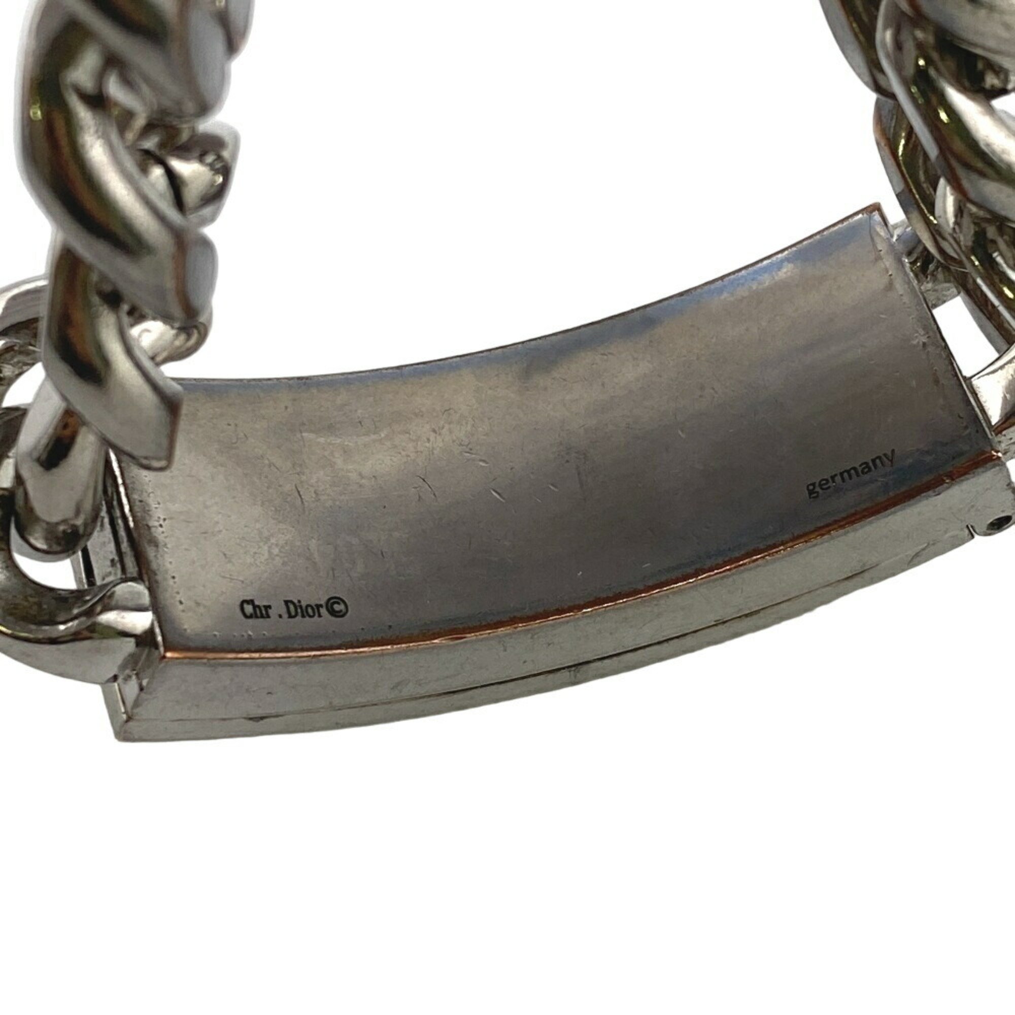 Christian Dior Chain Bracelet Silver Unisex