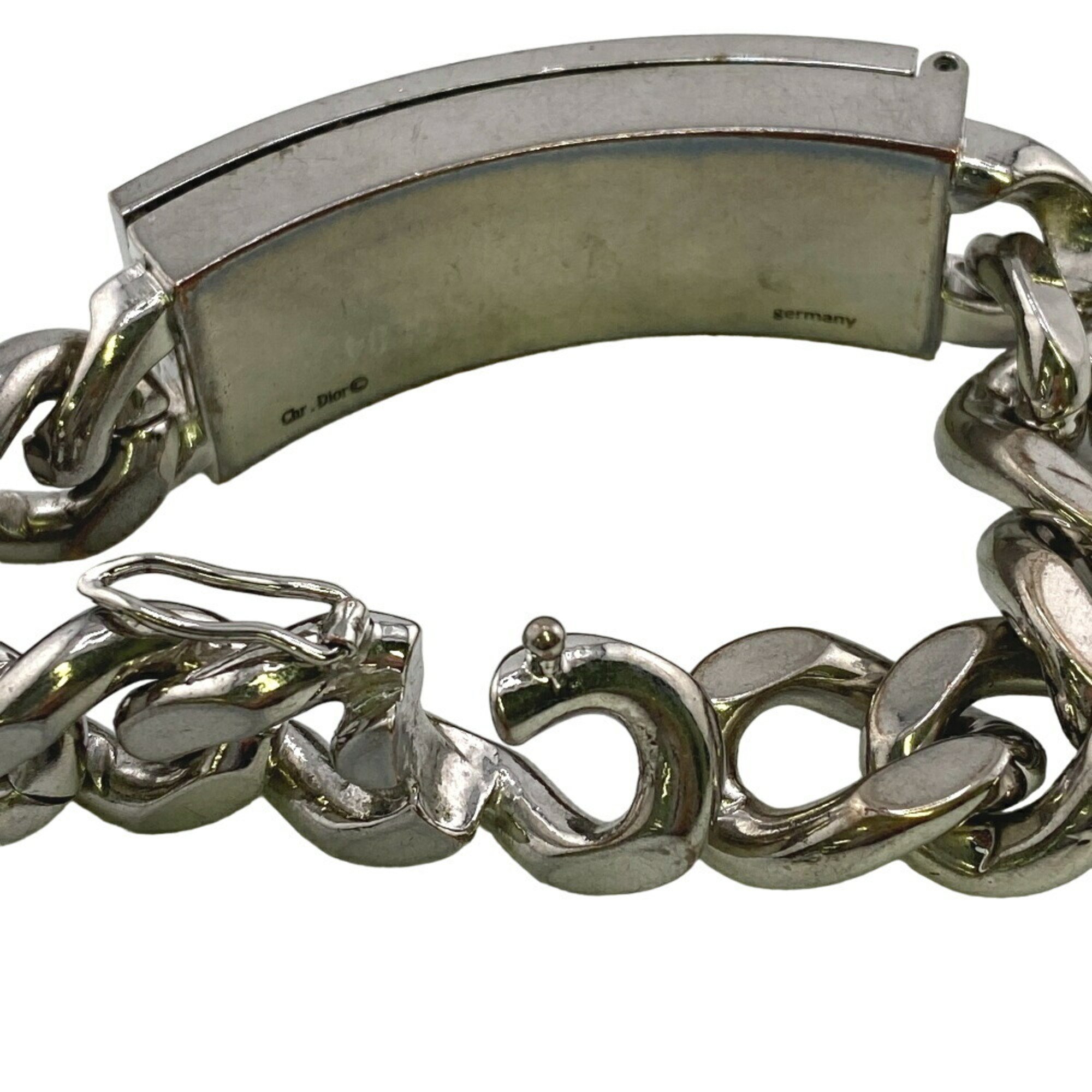 Christian Dior Chain Bracelet Silver Unisex