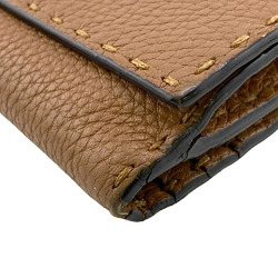 FENDI 8M0308 Selleria Peekaboo Long Wallet Brown Women's