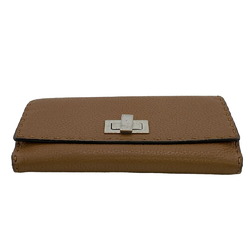 FENDI 8M0308 Selleria Peekaboo Long Wallet Brown Women's