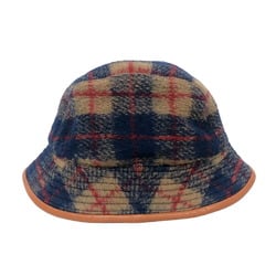 GUCCI 727244 58 M Check Hat Brown Unisex