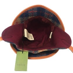 GUCCI 727244 58 M Check Hat Brown Unisex